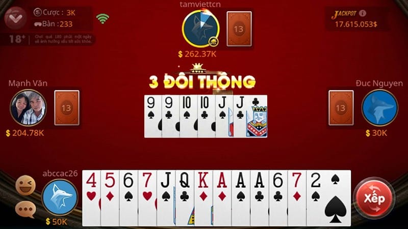 Game bài đổi tiền thật Tiến Lên