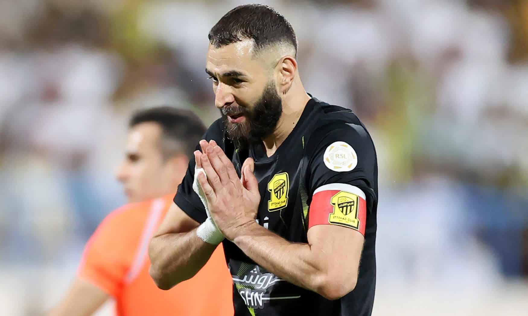 Benzema thi đấu cho Al-Ittihad tại Arab Saudi. Ảnh: AFP