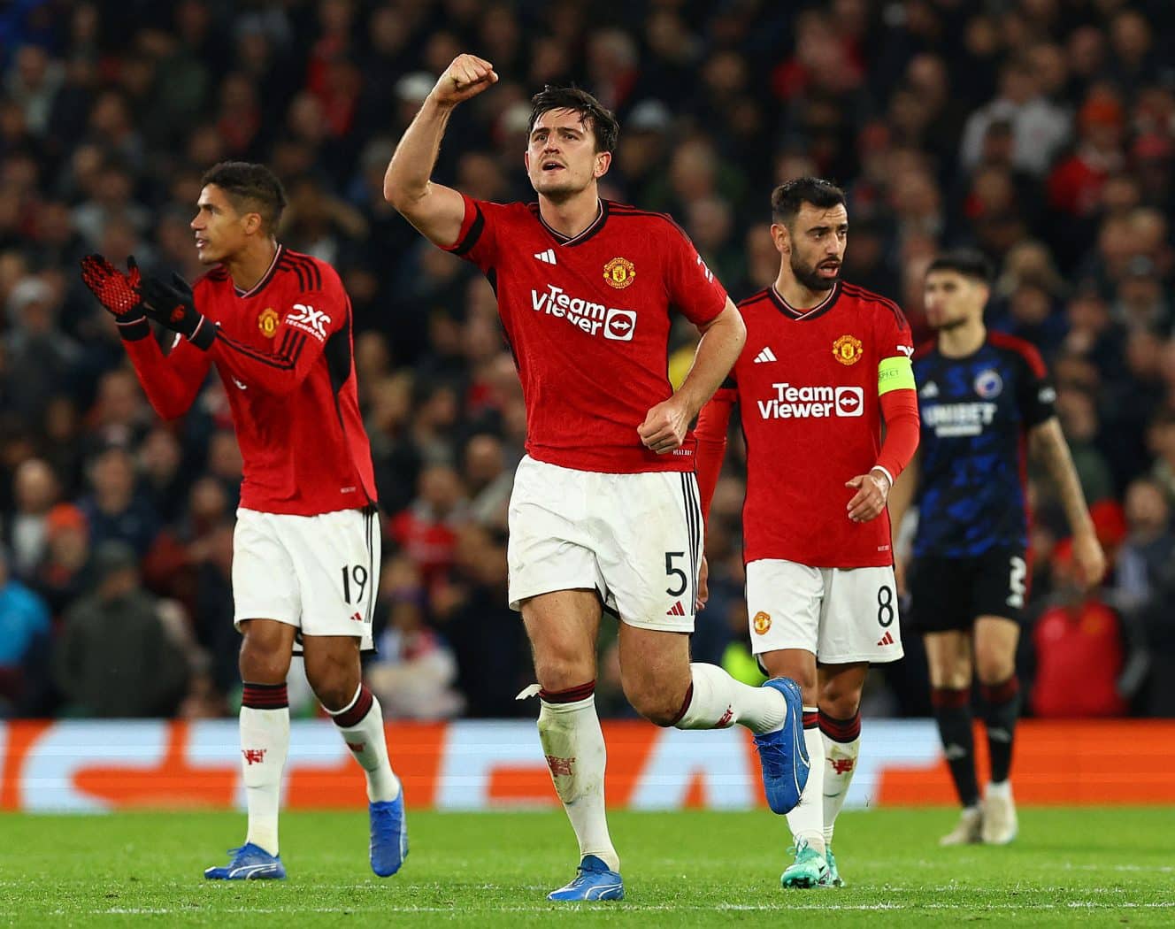 Harry Maguire ghi bàn duy nhất, giúp Man Utd hạ Copenhagen ở lượt đi. Ảnh: Reuters