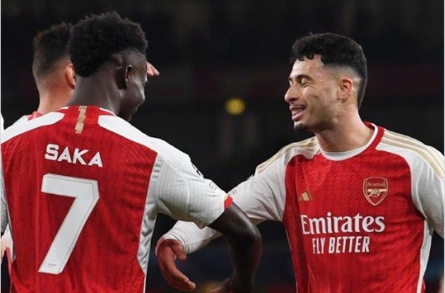 Gabriel Martinelli on assisting Bukayo Saka’s goal in #ARSSEV: - Bóng Đá